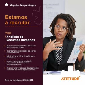 Analista de Recursos Humanos em Maputo